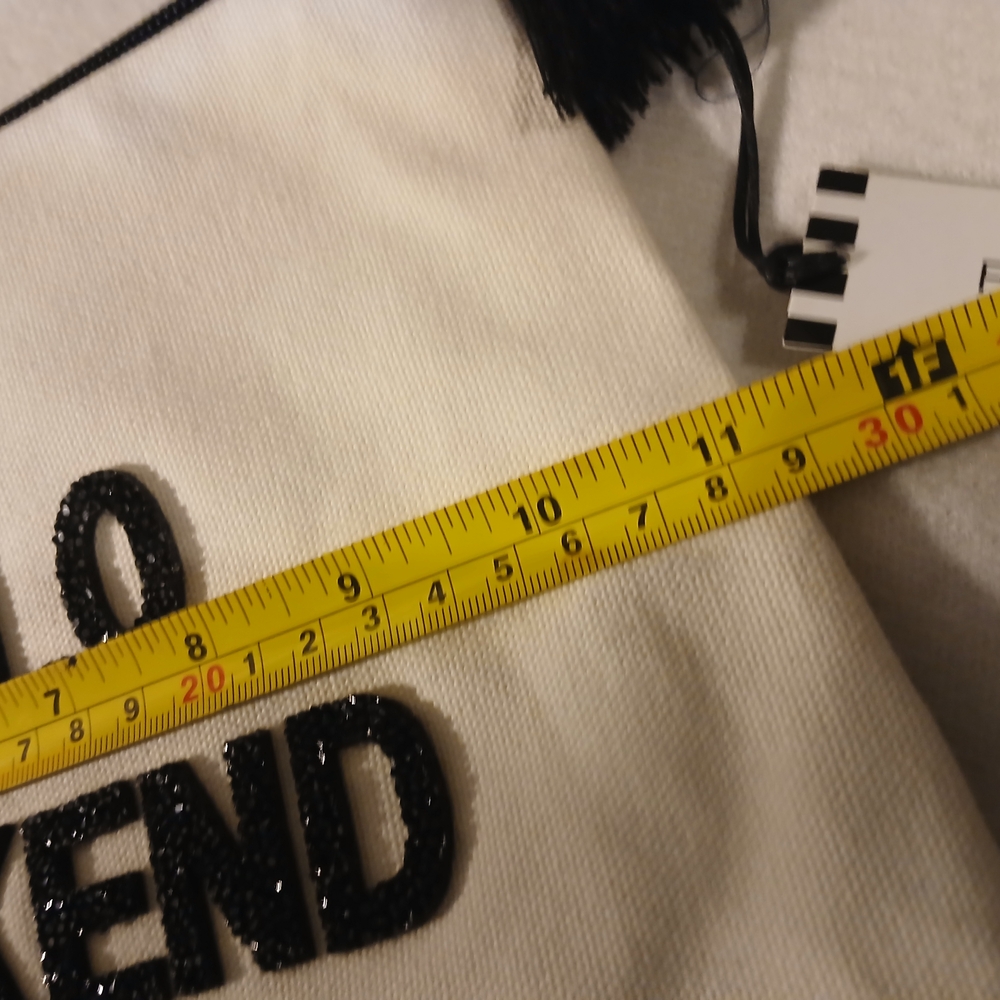 Hello Weekend White Pouch - Picture 2 of 5